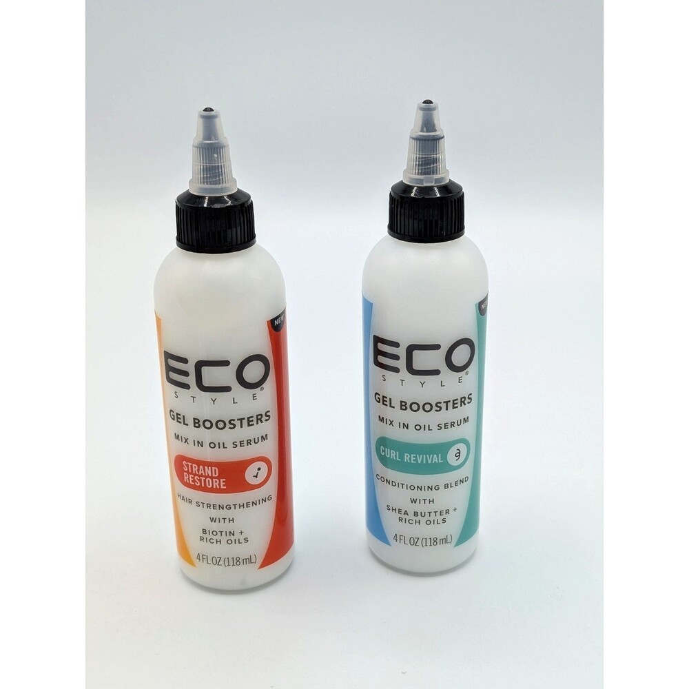 Eco Style Gel Boosters Mix in oil Serum Strand Restore & Curl Revival Set of 2